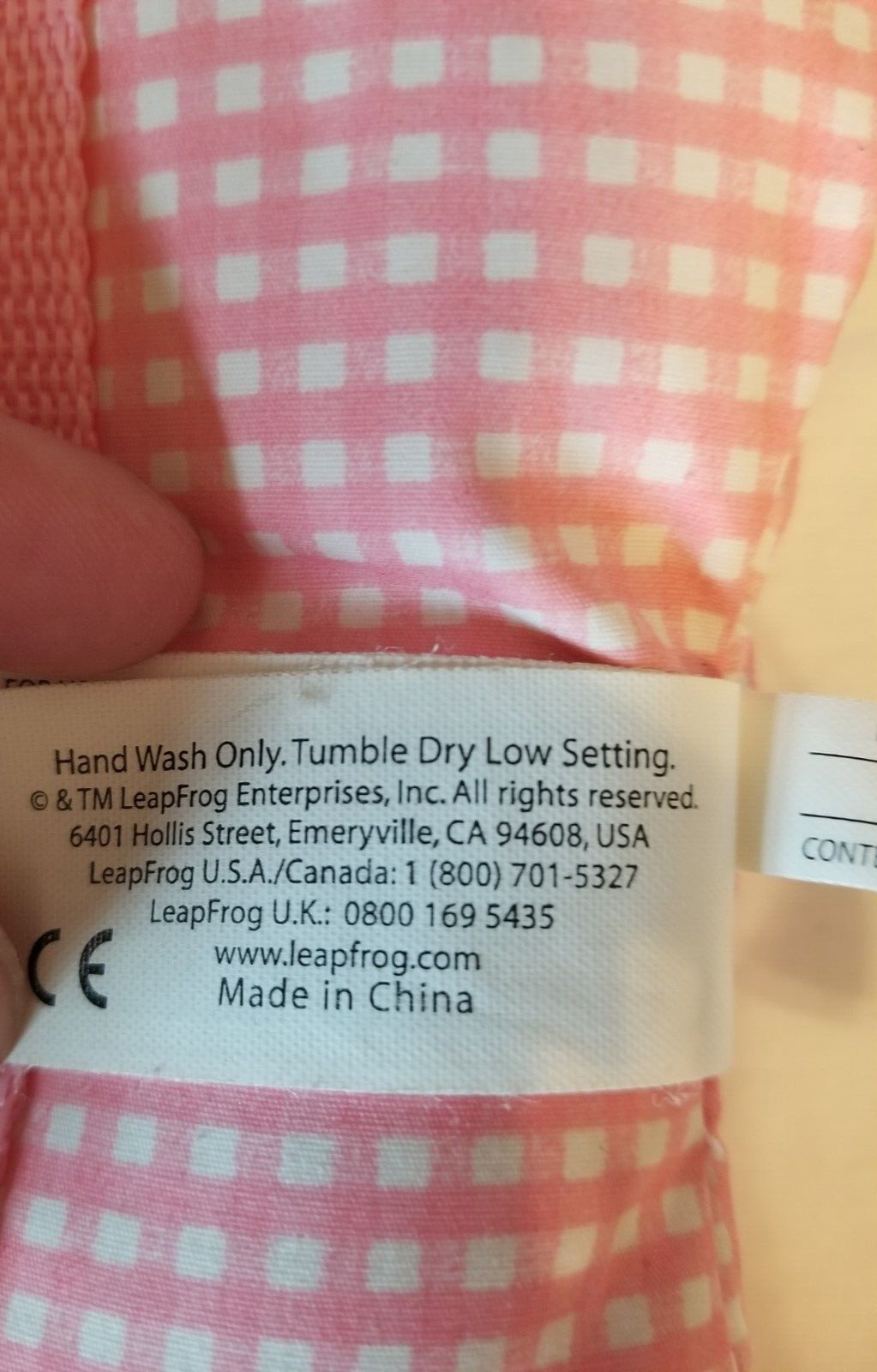 Pink and White Pillow Pad Replacement Part For Leap Frog Little Touch Leap Pad - Fresh Stock Dated February 2026