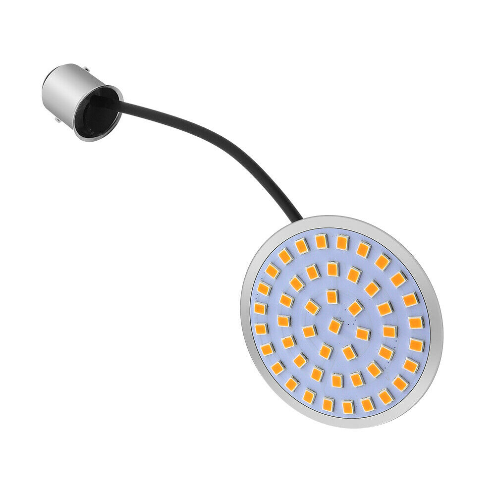 2x Motorcycle 1156 LED Turn Signal Light Amber For Harley Davidson Street Glide - Fresh Stock Dated February 2026