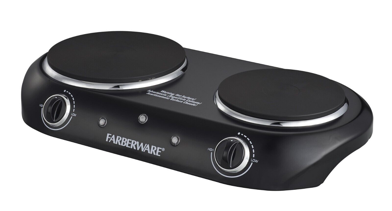 Farberware Royalty 1800 W Double Burner Black Electric Cooktop, 1 Each SALE - Fresh Stock Dated February 2026