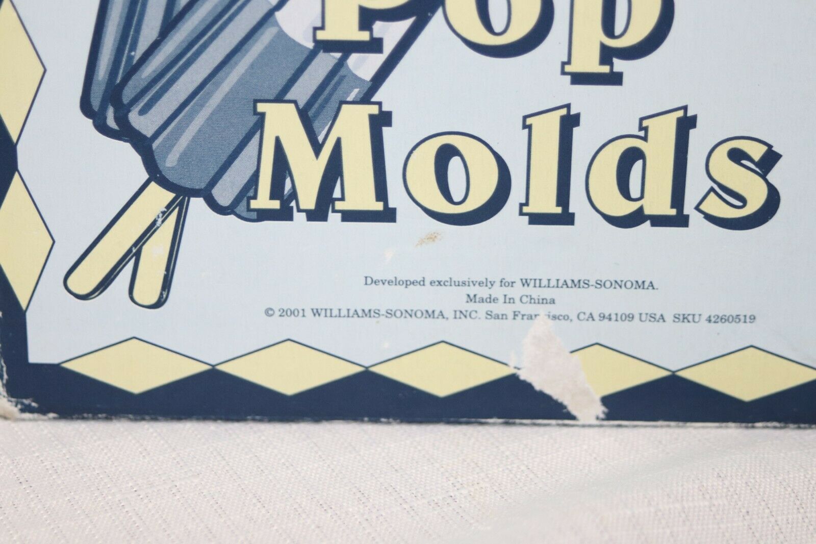 Williams Sonoma Space Pop Molds Popsicle Maker Tray Vintage Inspired Design 2001 - Fresh Stock Dated February 2026