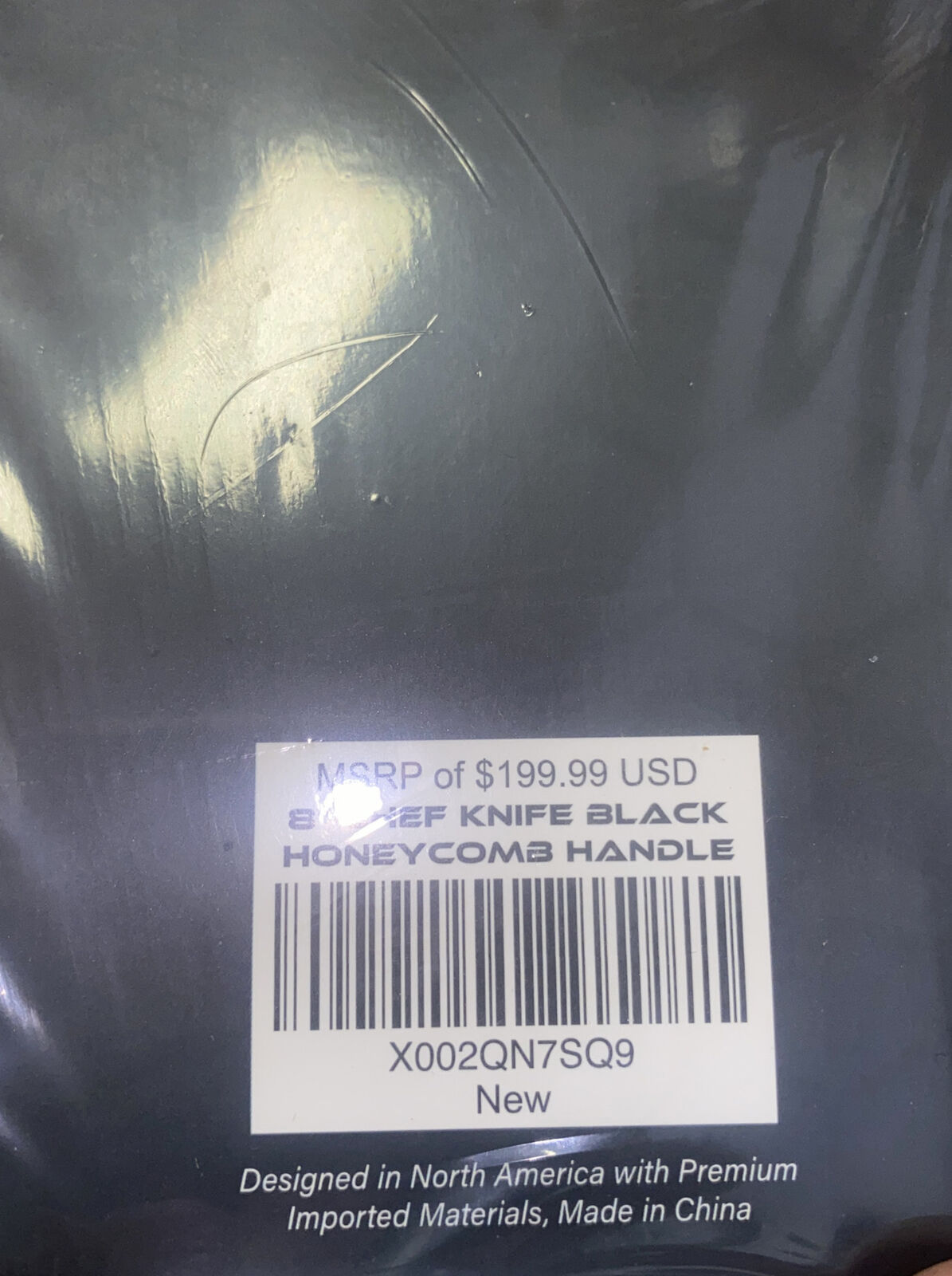 Dalstrong Frost Fire Series 8” Chef Knife w Honeycomb Handle Design Sheath - Fresh Stock Dated December 2025