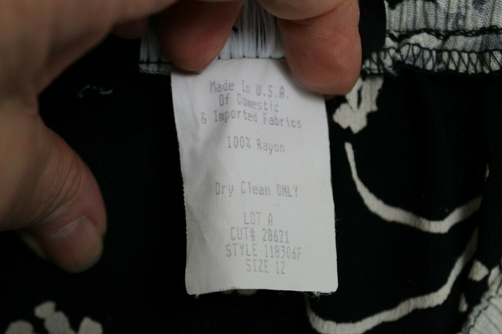 Vintage 90s Carole Little Rayon Patchwork Midi Skirt Hippie Boho Gypsie Sz 12 - Fresh Stock Dated February 2026