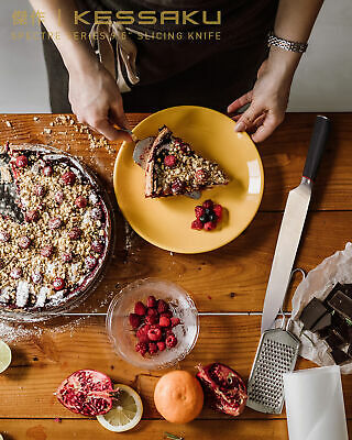 Kessaku 9.5-Inch Slicing Carving Knife - Spectre Series - AUS-8 Stainless Steel - Fresh Stock Dated December 2025