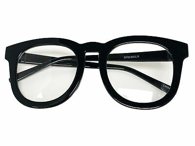 Black Rounded Frame Clear Glasses Johnny Depp Sunglasses Round Lens - Fresh Stock Dated February 2026