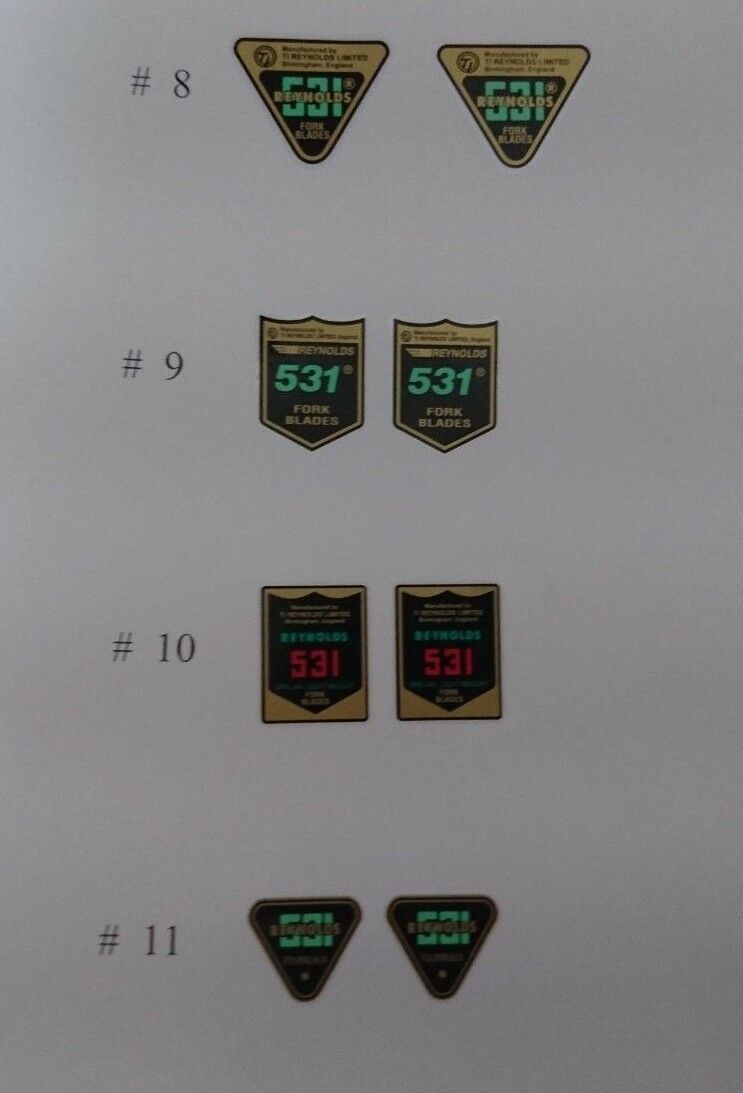 Forks decals stickers  , 11 options on your choice - Fresh Stock Dated December 2025