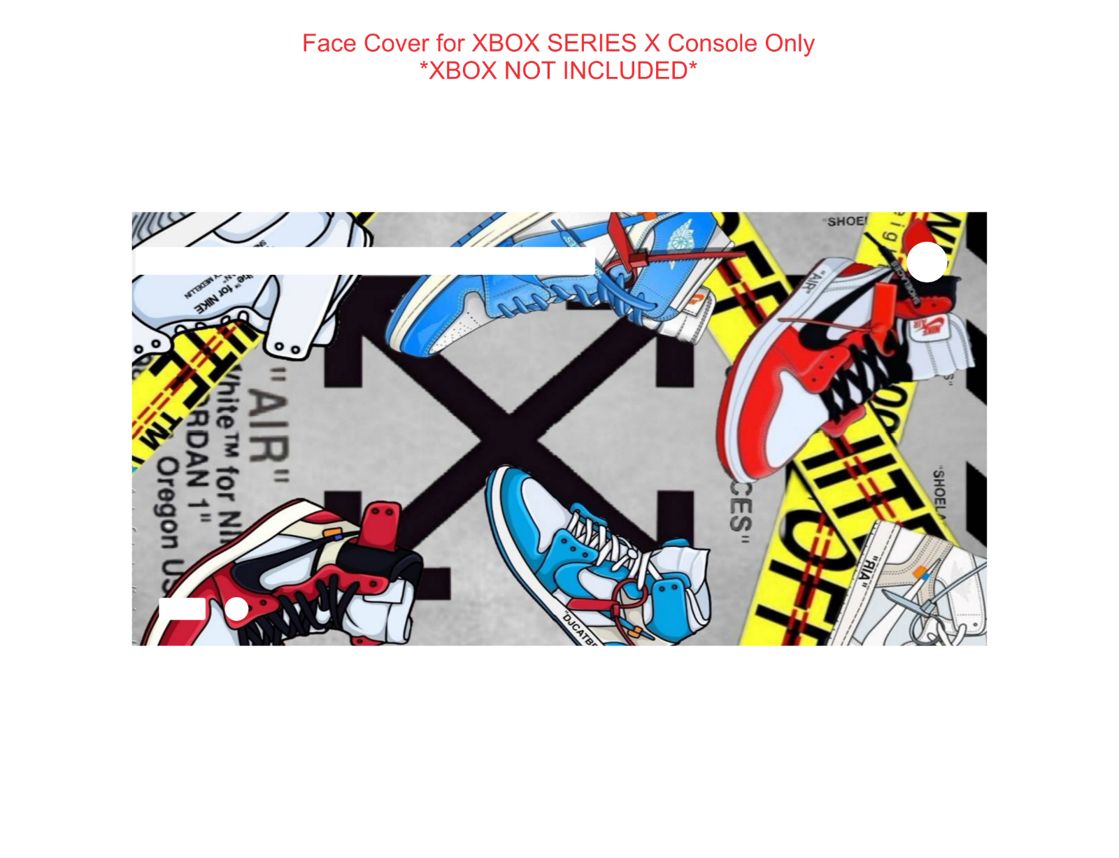 Wrap Skin Decal For XBOX SERIES X CONSOLE Fashion Kicks Sneakers Retro High Air - Fresh Stock Dated December 2025