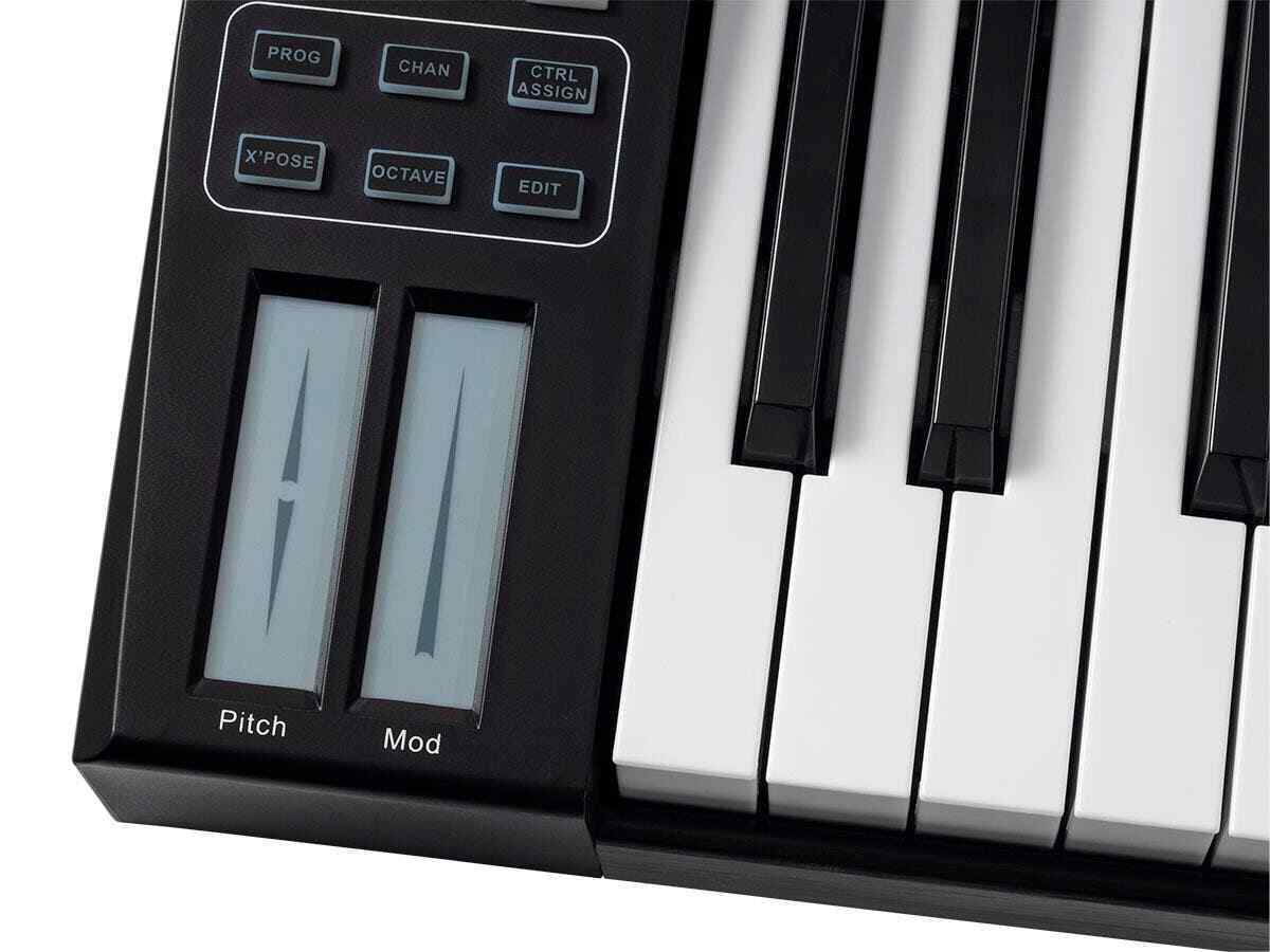 Monoprice SRK61 37 Key USB MIDI Keyboard Controller with 8 Backlit Pads, 8 Knobs - Fresh Stock Dated February 2026