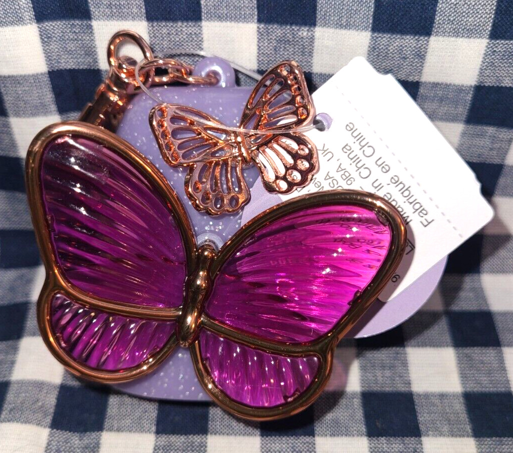 ALL NEW Butterfly LIGHT UP PocketBac Sanitizer Holder Bath & Body Works - Fresh Stock Dated February 2026
