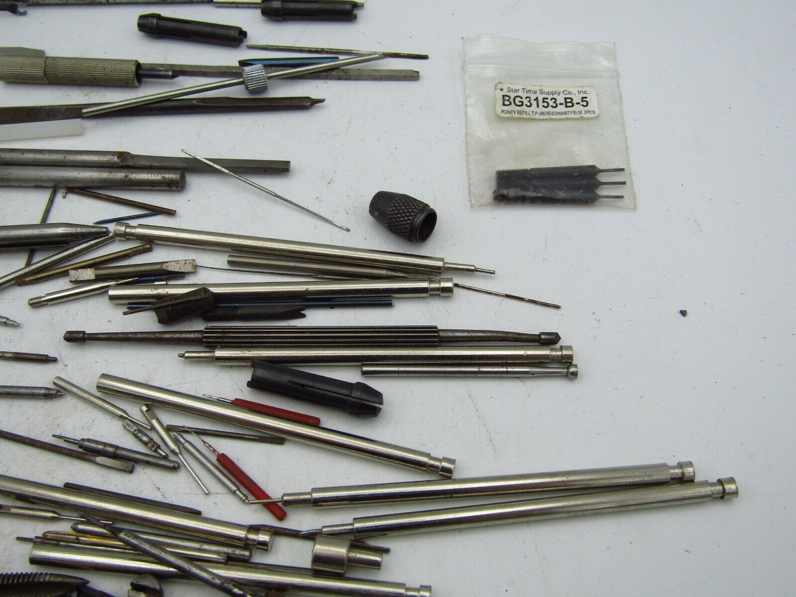 100+pc LOT OF WATCH TOOLS, BITS/TAPS/ETC WATCHMAKER/JEWELER GRAB BAG AS IS T3 - Fresh Stock Dated December 2025