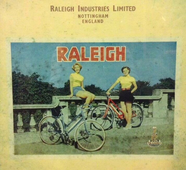 BICYCLE VINTAGE 2 DECAL SET RALEIGH SPORT BIKE STICKER CYCLING FRAME SPARE PART - Fresh Stock Dated December 2025