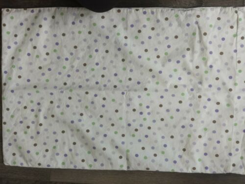 Pottery Barn Kids 2 Standard Pillowcases~Purple Green & Brown Polka Dots~100%... - Fresh Stock Dated December 2025