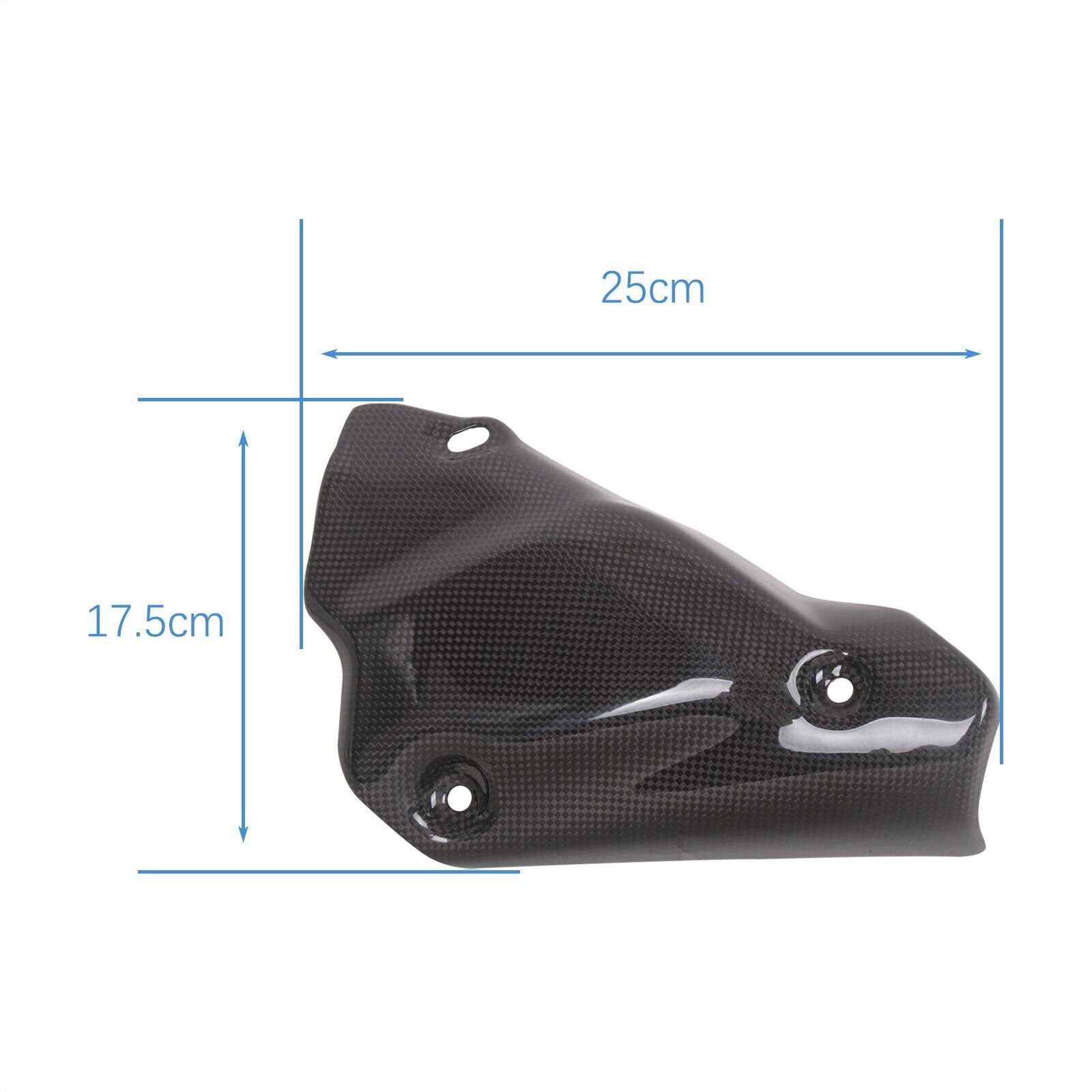 For Ducati 1098 1198 848 100% Carbon Fiber Exhaust Pipe Cover Heat Shield Gloss - Fresh Stock Dated February 2026