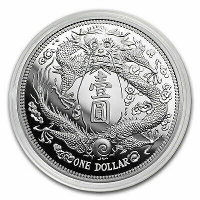 2019 China 1 oz Silver Long-Whiskered Dragon Dollar Restrike (PU) - SKU#192157 - Fresh Stock Dated February 2026