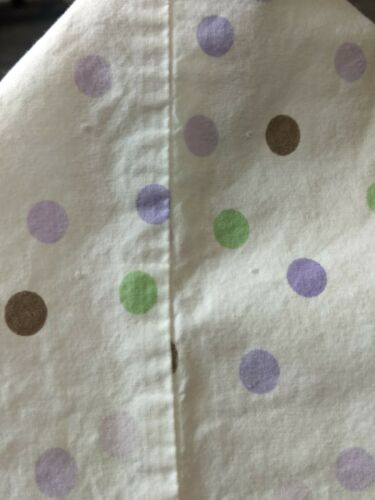 Pottery Barn Kids 2 Standard Pillowcases~Purple Green & Brown Polka Dots~100%... - Fresh Stock Dated December 2025