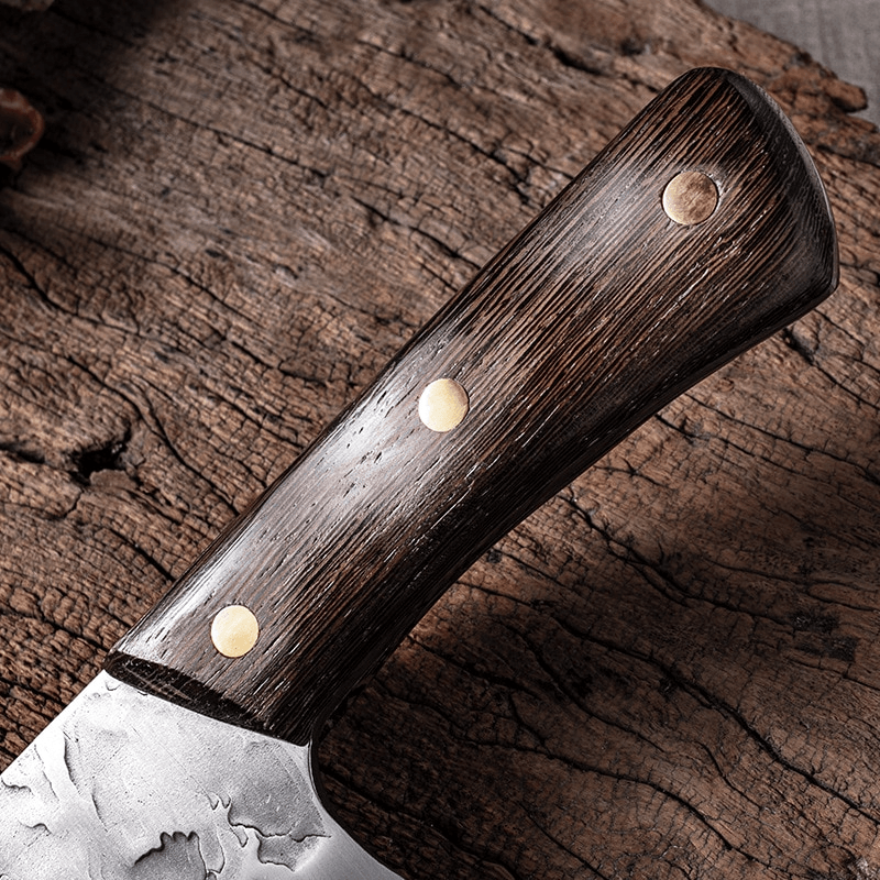 Forged Cleaver Handmade Kitchen Meat chopping Stainless Steel Chef Butcher Knife - Fresh Stock Dated December 2025