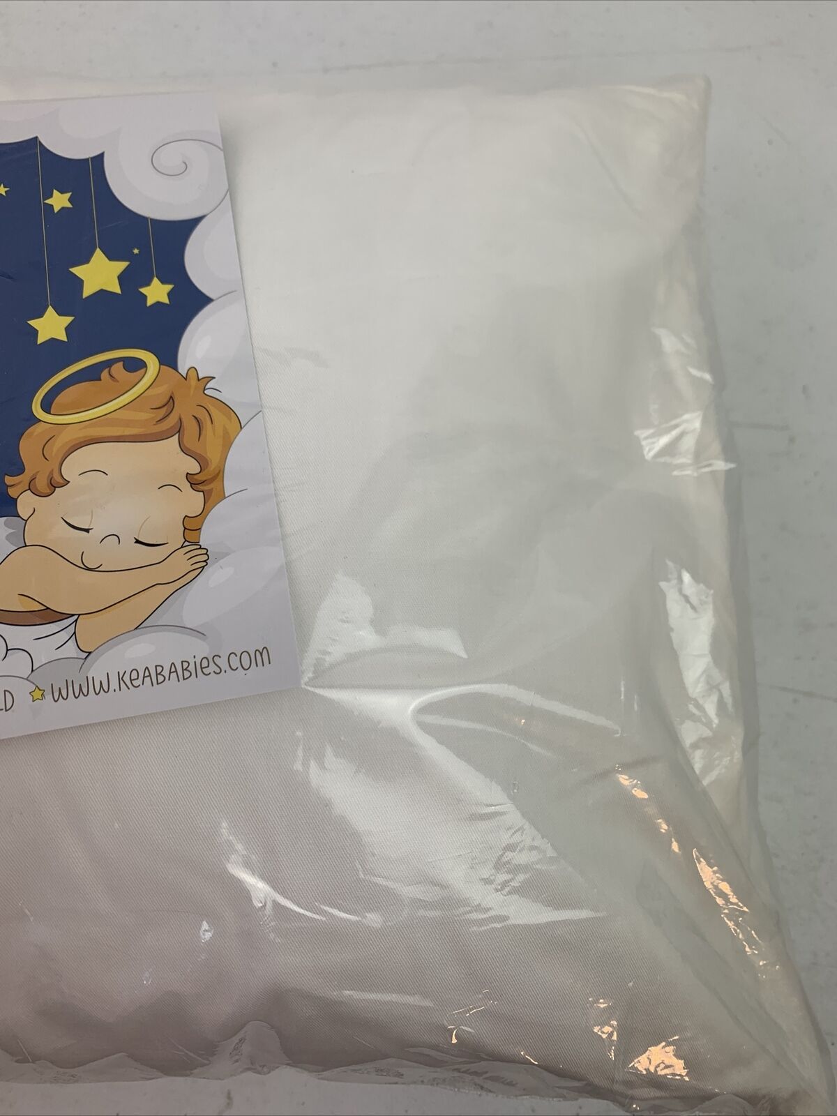 KeaBabies Toddler Pillow w/ Pillowcase 13x18 My Little Dreamy Pillow Soft White - Fresh Stock Dated February 2026