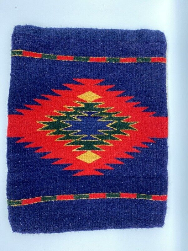 Set of Two Wool Rug Southwest Pillow covers 14.5 X 18.5 Linen Back Zip Closure - Fresh Stock Dated February 2026