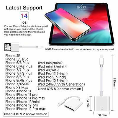 SD Memory Card Reader iPhone iPad Camera Trail Adapter Support System Portable - Fresh Stock Dated February 2026