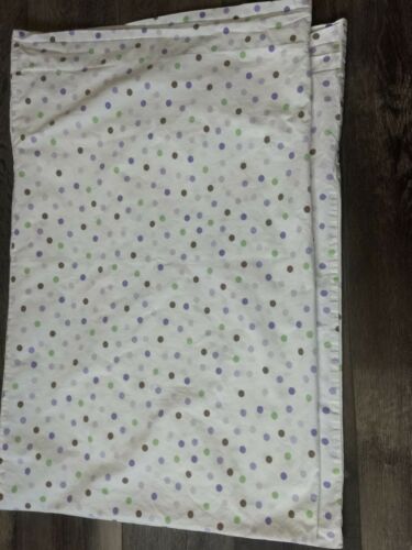 Pottery Barn Kids 2 Standard Pillowcases~Purple Green & Brown Polka Dots~100%... - Fresh Stock Dated December 2025