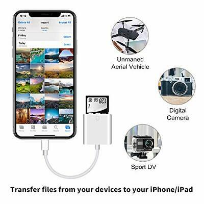 SD Memory Card Reader iPhone iPad Camera Trail Adapter Support System Portable - Fresh Stock Dated February 2026