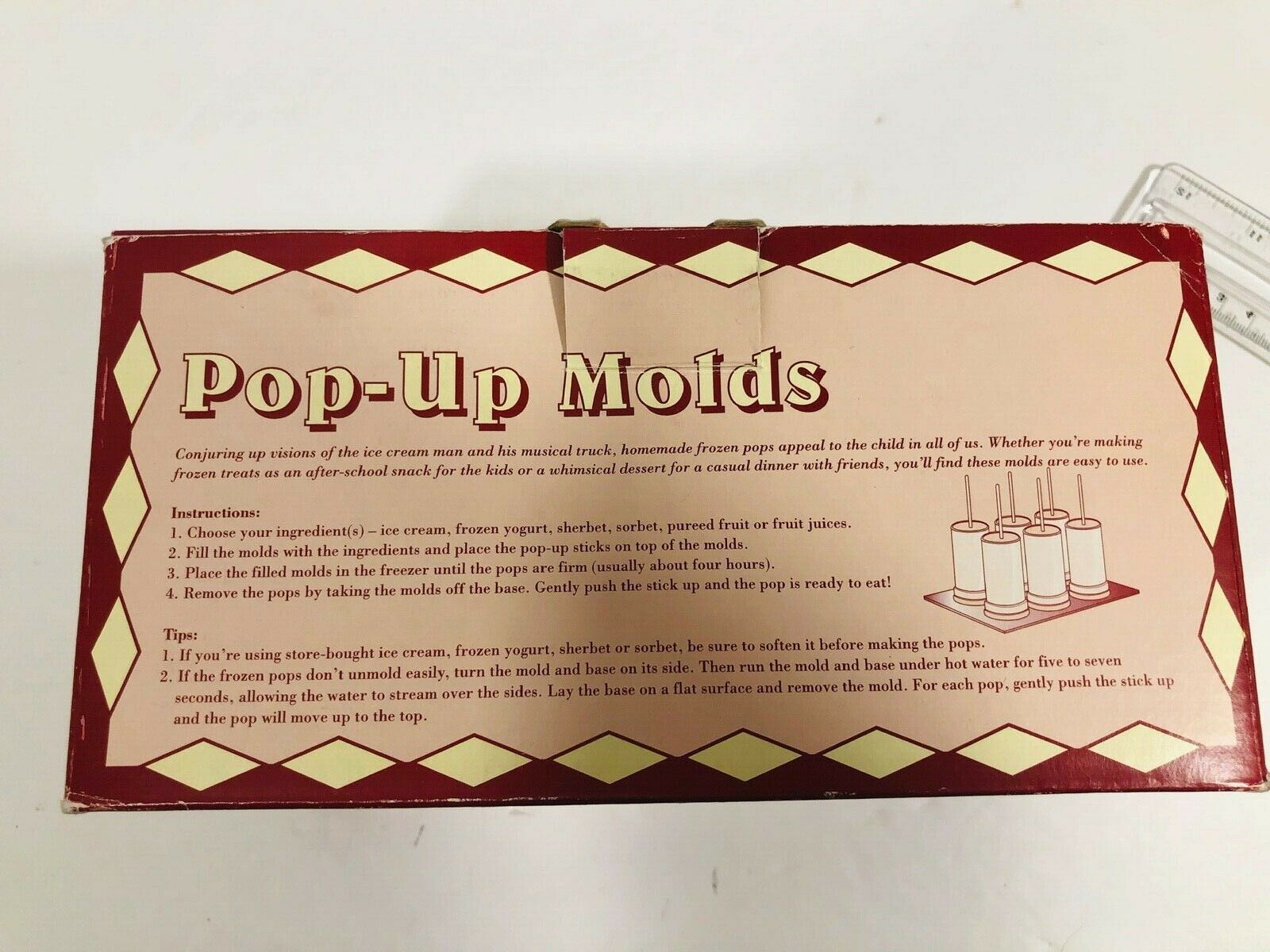 Williams Sonoma Pop-Up Molds Frozen Ice Pop Treats Vintage Inspired Popsicles - Fresh Stock Dated February 2026