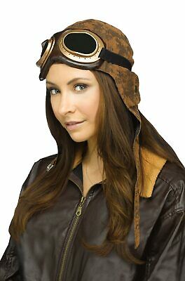 Vintage Pilot Aviator Cap with Goggles Accessory - Fresh Stock Dated December 2025