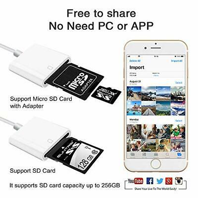 SD Memory Card Reader iPhone iPad Camera Trail Adapter Support System Portable - Fresh Stock Dated February 2026