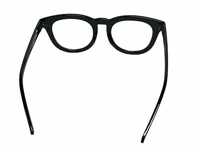 Black Rounded Frame Clear Glasses Johnny Depp Sunglasses Round Lens - Fresh Stock Dated February 2026