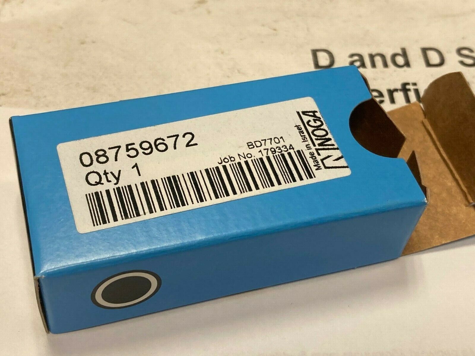 Lot of 2, Noga BD7701, D77 Internal Scraper Bi-Directional HSS Deburring Blades - Fresh Stock Dated February 2026