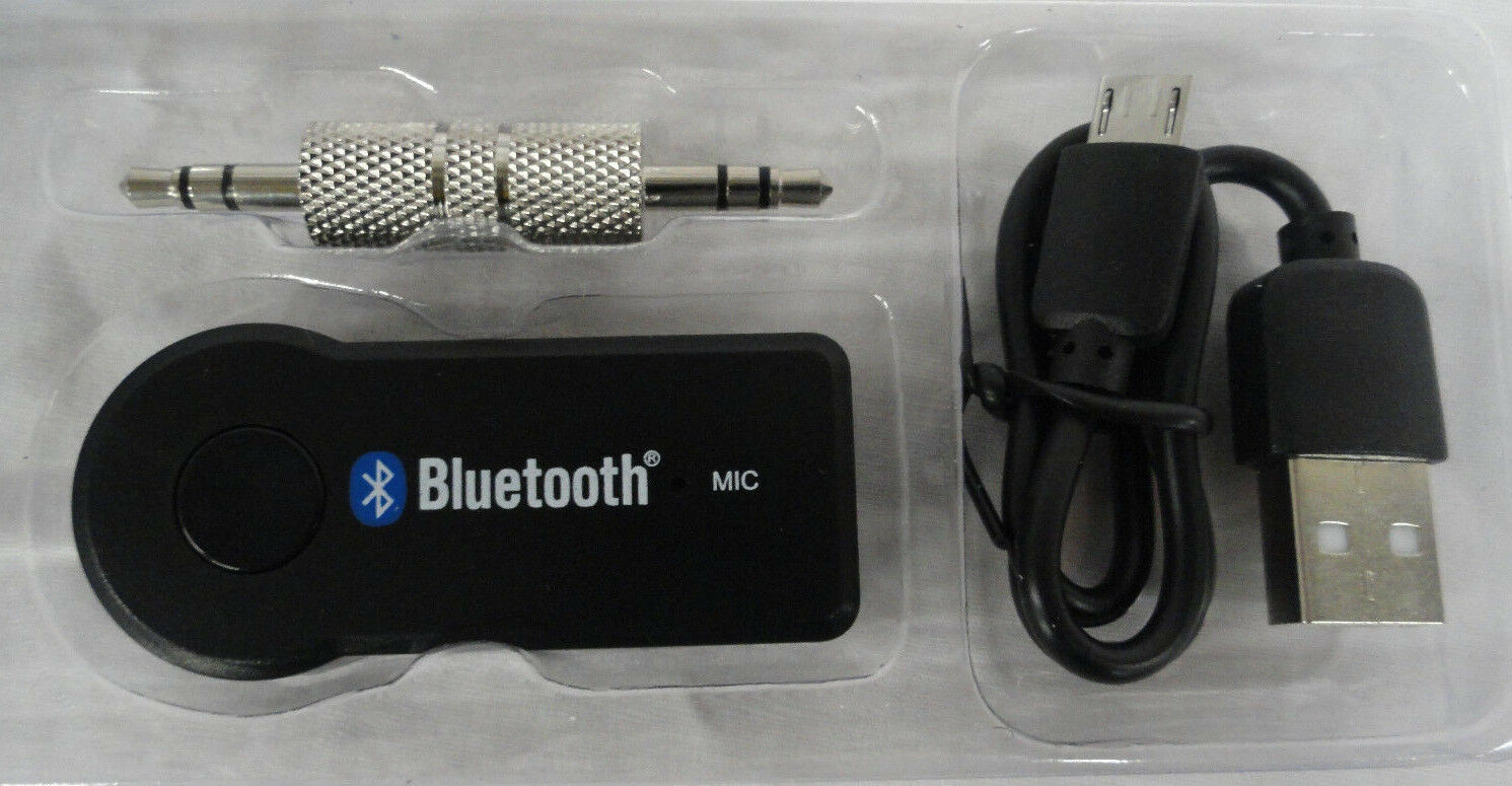 BLUETOOTH WIRELESS RECEIVER 3.5MM AUDIO STEREO MUSIC ADAPTER FOR STEREO OR CAR - Fresh Stock Dated February 2026