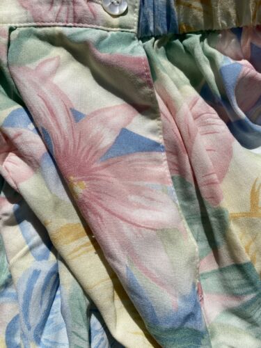 Alfred Dunner Midi Skirt Pastel Floral Elastic Waist In Back Sz Medium Vtg 80s - Fresh Stock Dated February 2026