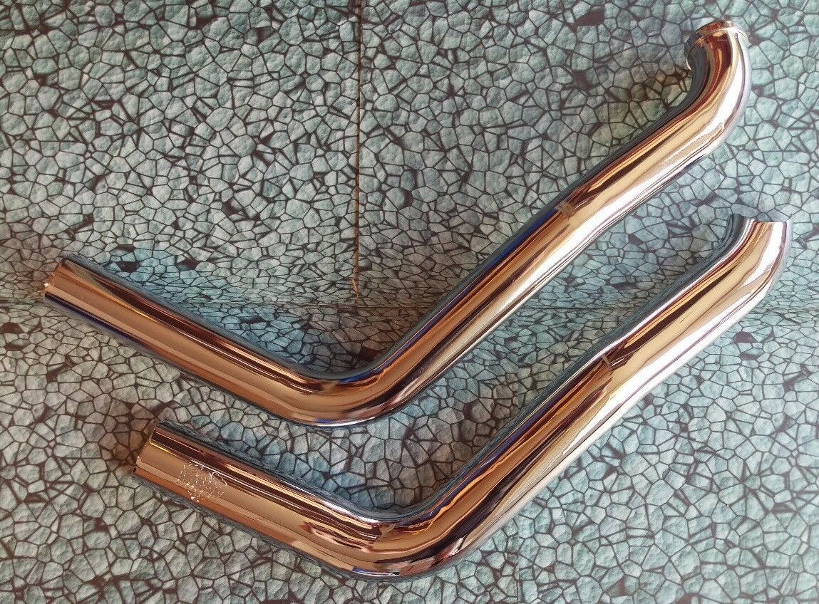 NEW Vance & Hines Chrome Exhaust Tube Front Head Pipe D112 Harley Flange - Fresh Stock Dated February 2026