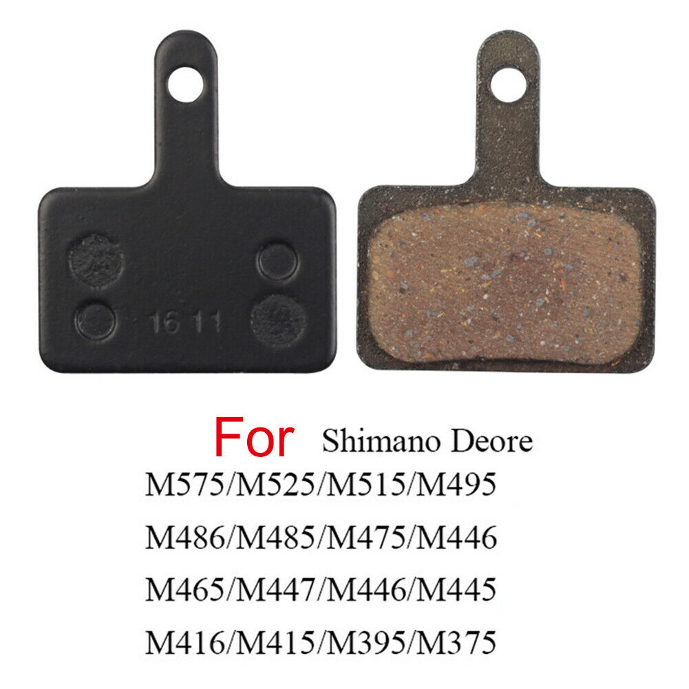 5 Pairs Bicycle Resin Disc Brake Pads 4mm For Shimano M375 M446 Tektro Auriga - Fresh Stock Dated December 2025