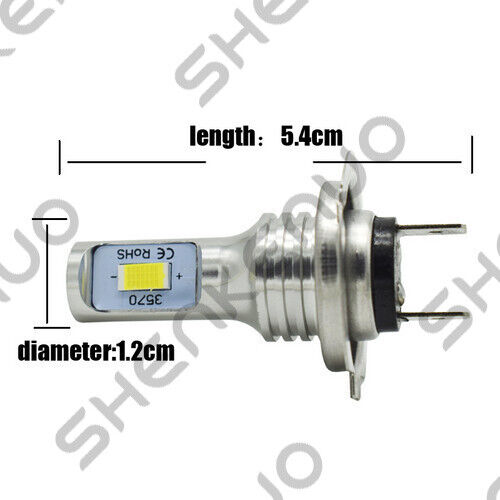 For Kawasaki Ninja ZX10R 2004-2005 11-2016 - 2x LED Headlight H7 Bulbs 8000K - Fresh Stock Dated March 2026