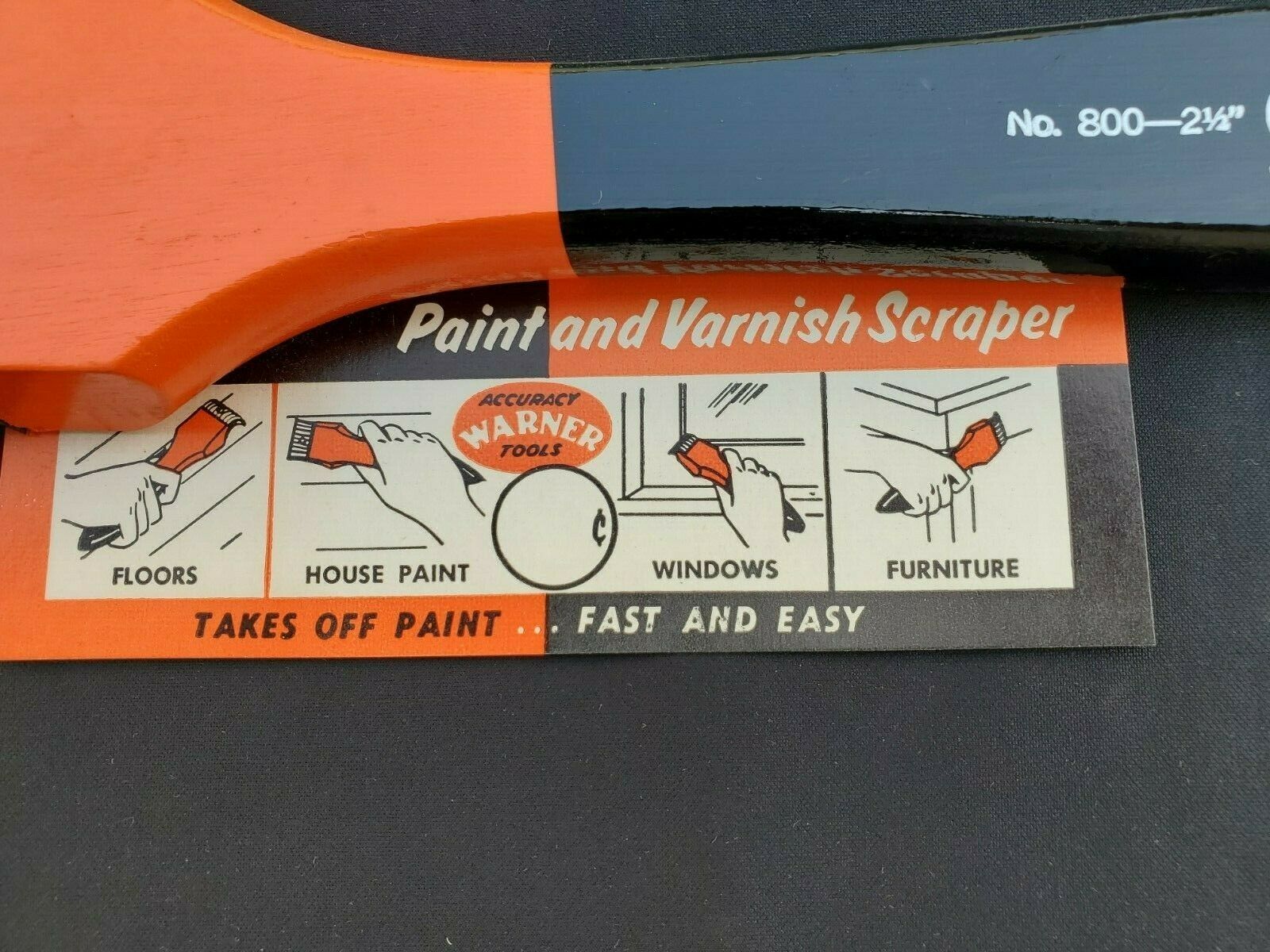 Vintage Warner #800 Scraper U.S.A  New Old Stock - Fresh Stock Dated February 2026