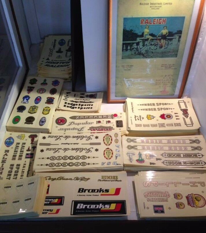 BICYCLE VINTAGE 2 DECAL SET RALEIGH SPORT BIKE STICKER CYCLING FRAME SPARE PART - Fresh Stock Dated December 2025