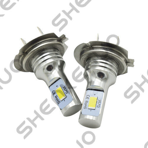 For Kawasaki Ninja ZX10R 2004-2005 11-2016 - 2x LED Headlight H7 Bulbs 8000K - Fresh Stock Dated March 2026