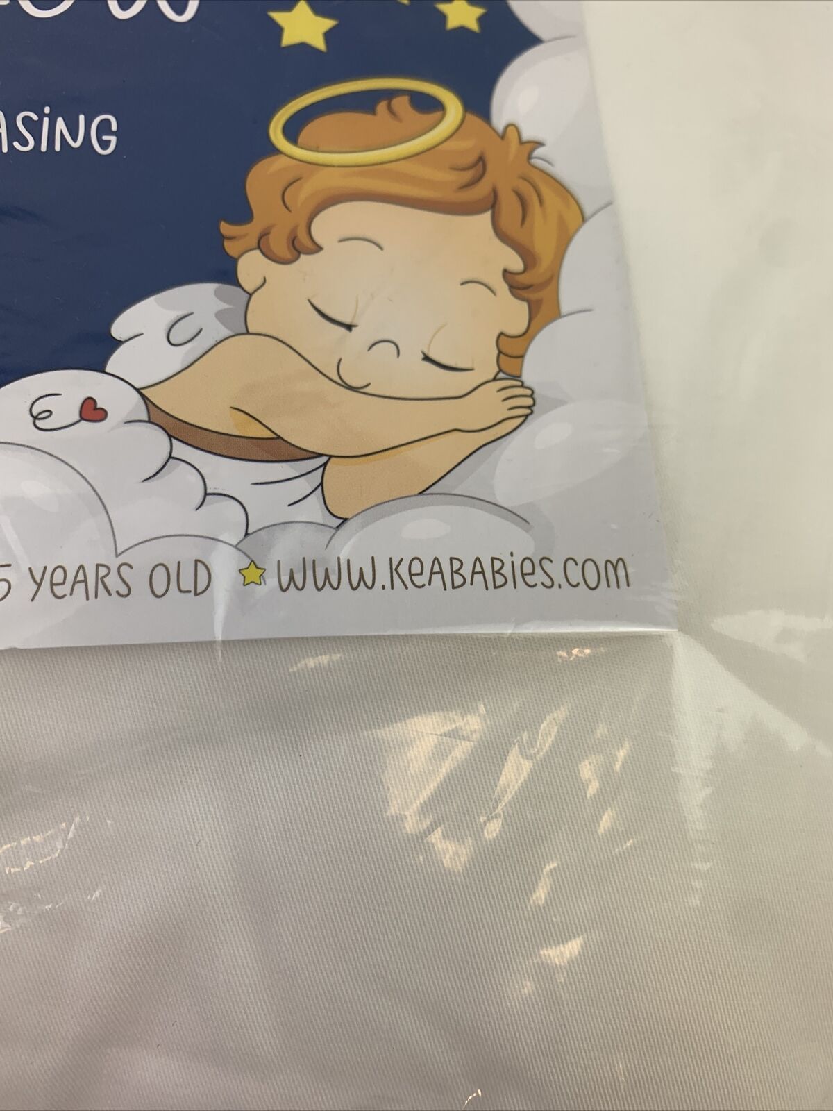 KeaBabies Toddler Pillow w/ Pillowcase 13x18 My Little Dreamy Pillow Soft White - Fresh Stock Dated February 2026