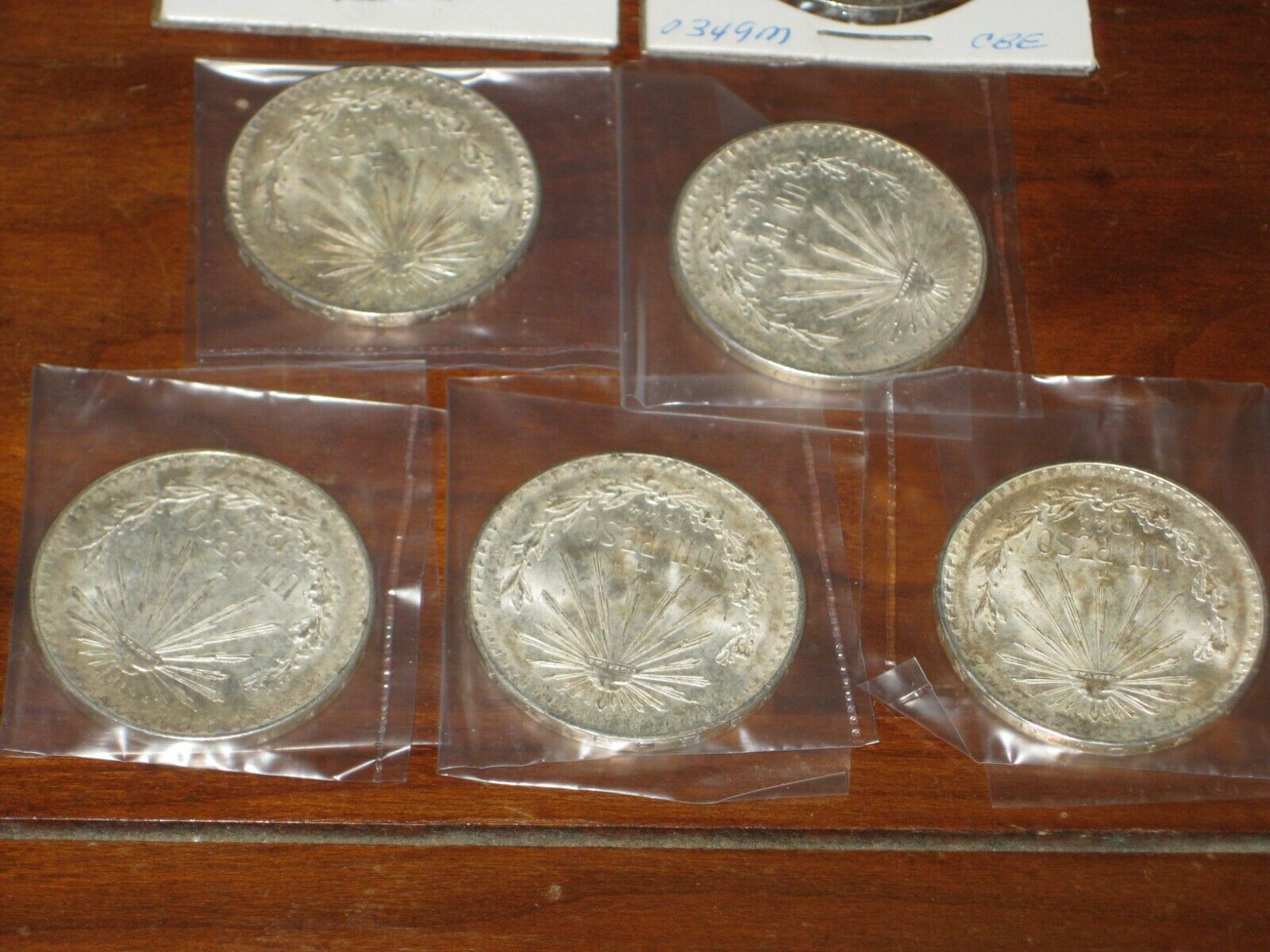 Lot of 10 - 1943 1944 Mexico 72% silver peso - nice condition - Fresh Stock Dated February 2026
