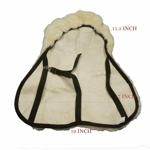 Genuine Australian Merino Sheepskin English Saddle Seat Saver Cover 16.5