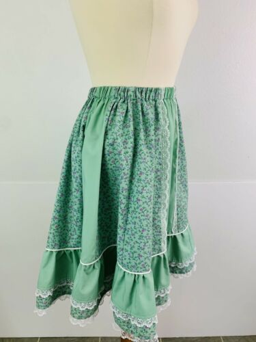 Vintage Tater Sax Women's Full Circle Skirt Western Prairie Cottagecore Floral - Fresh Stock Dated February 2026