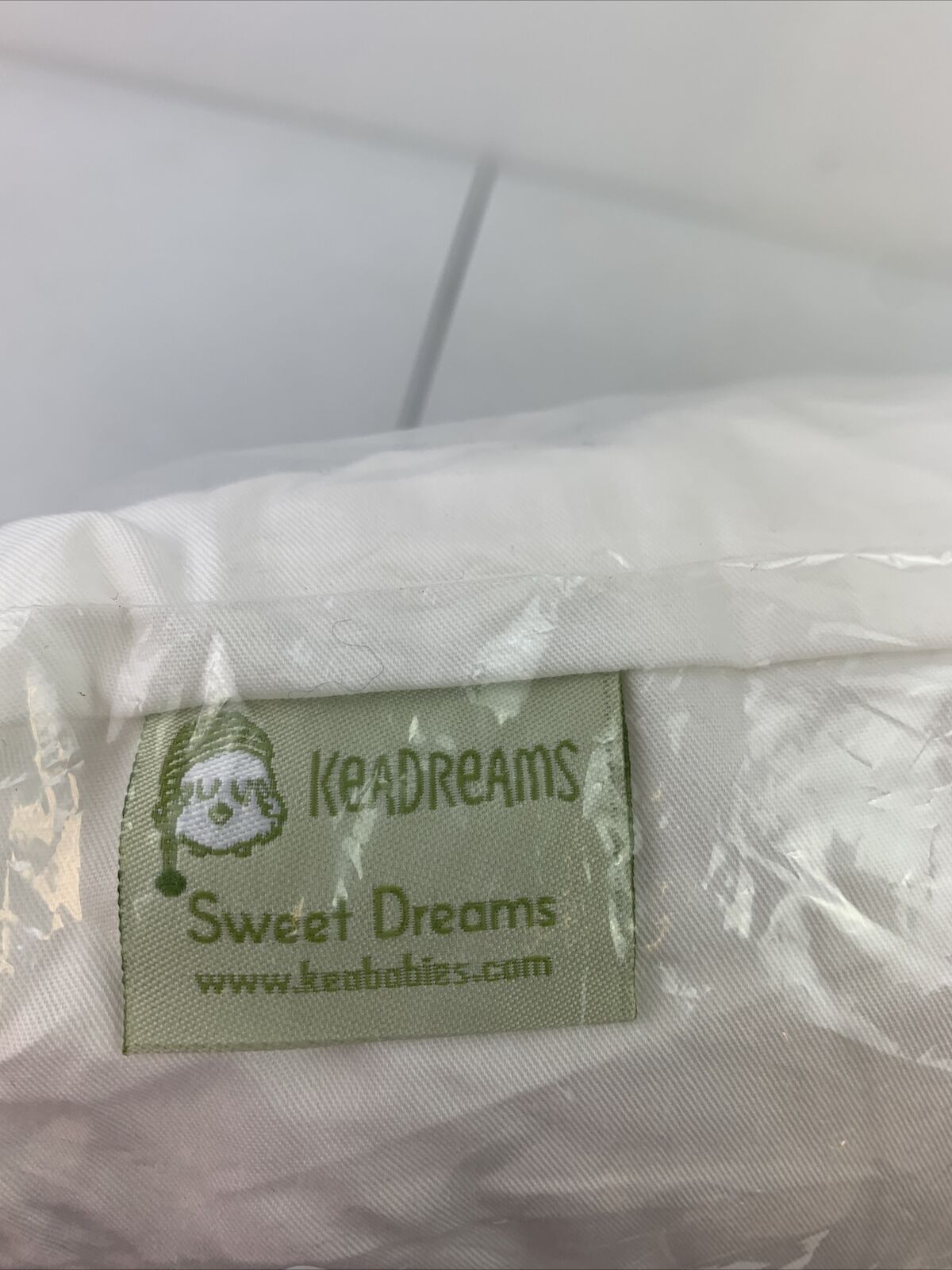 KeaBabies Toddler Pillow w/ Pillowcase 13x18 My Little Dreamy Pillow Soft White - Fresh Stock Dated February 2026