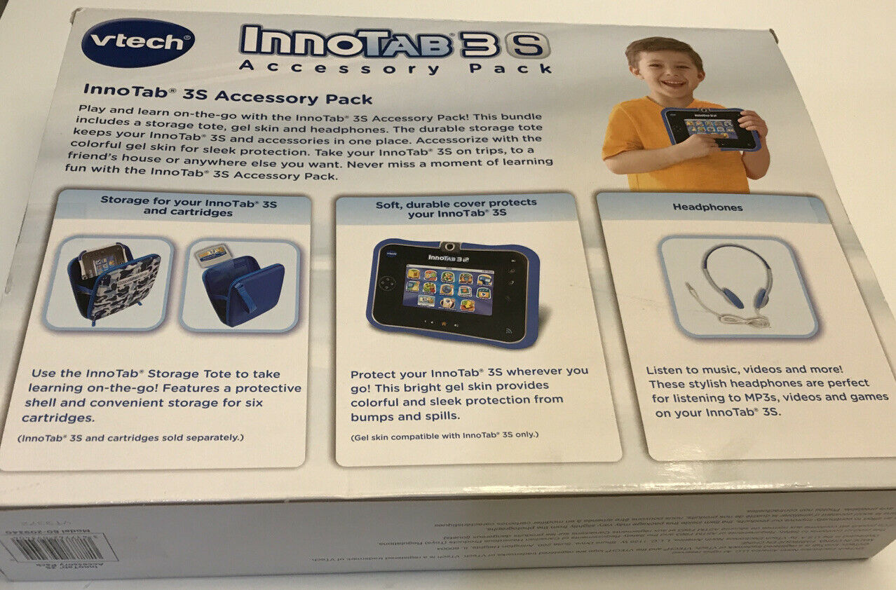 Vtech InnoTab 3S Blue Camo Learning System ACCESSORY PACK Bundle, B40 - Fresh Stock Dated February 2026