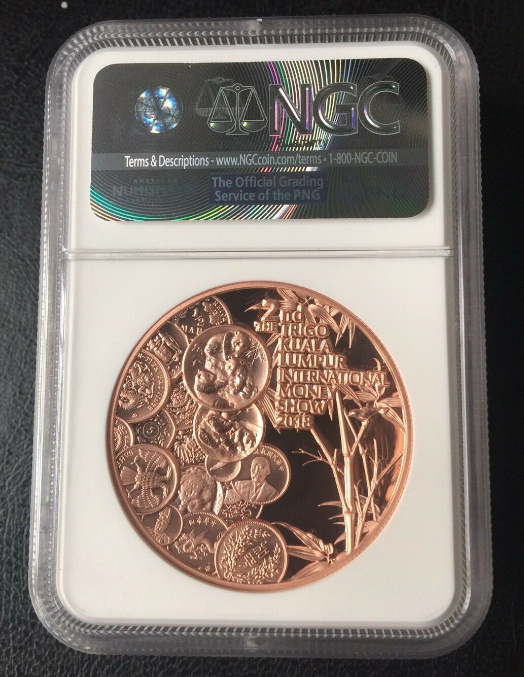 NGC PF69 2018 2nd Malaysia Trigo's Money Show Copper Panda Medal First Release - Fresh Stock Dated February 2026