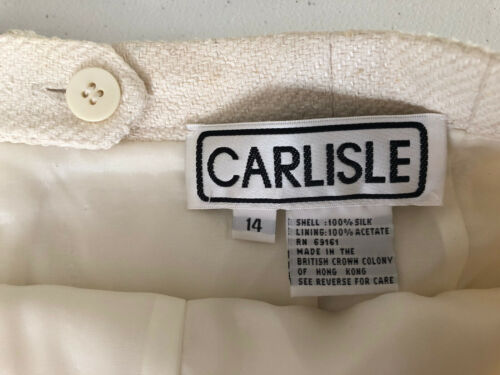 Vintage Carlisle Skirt Size 14 White - Fresh Stock Dated February 2026
