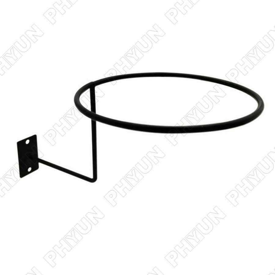 3x Motorcycle Moped Helmet Holder Hook Helmet Rack Wall Mount Hanger Black Steel - Fresh Stock Dated February 2026