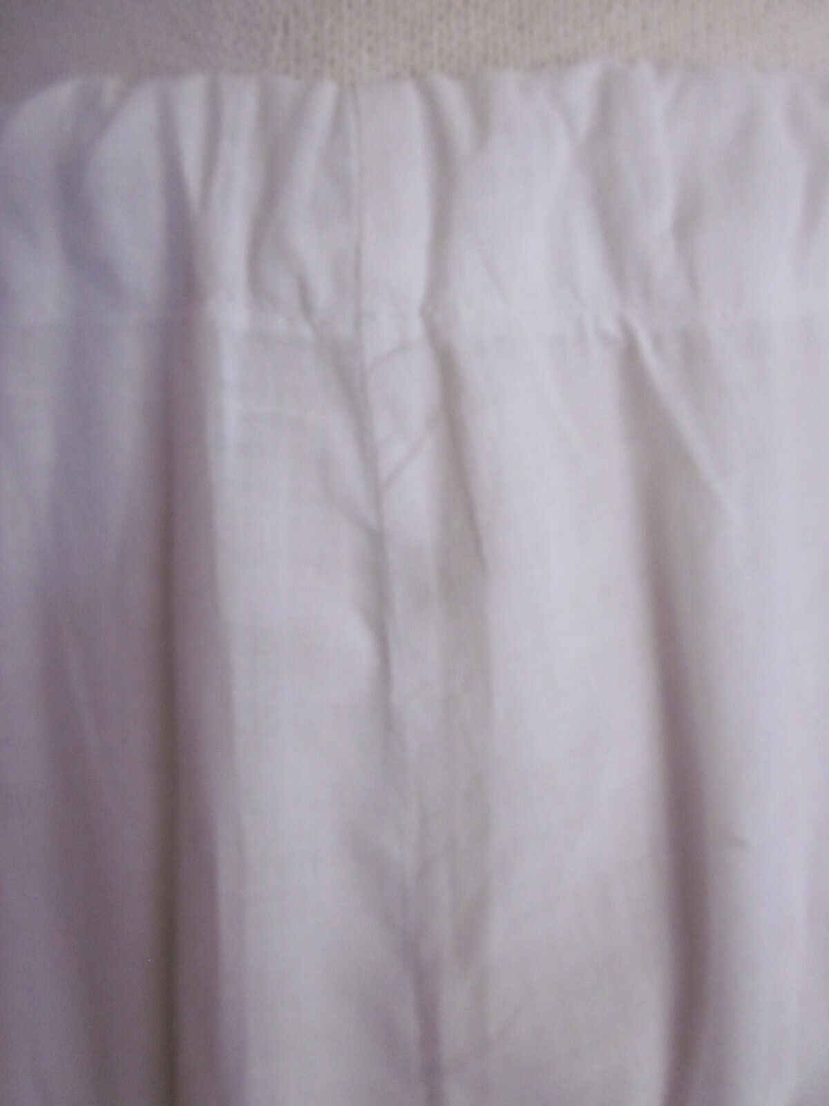 Edwardian White Cotton Ruffled Petticoat w Drawstring Waist - Fresh Stock Dated March 2026