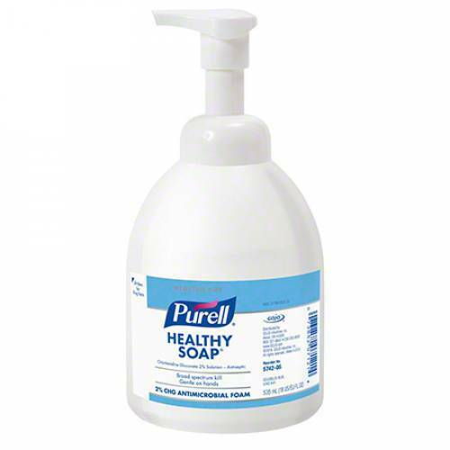 *6-Pack* Gojo Purell 535mL Handwash 2% CHG Antimicrobial Foam 5742-06 - Fresh Stock Dated February 2026