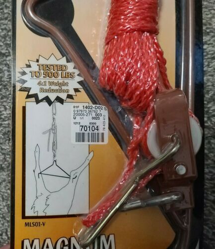 Big Game Treestand Magnum Lift System 500lb Tested Automatic Self-locking Device - Fresh Stock Dated December 2025