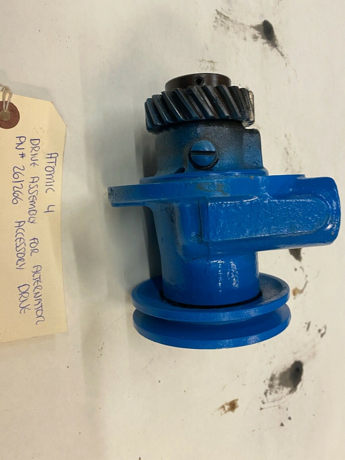 Atomic 4 Drive Assembly for Alternator 261266 Accessory Drive Used / Good Condit - Fresh Stock Dated February 2026